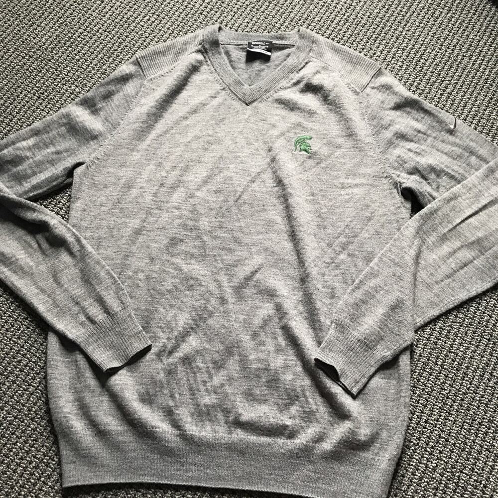 Nike Golf Sweater V-neck Medium Michigan State‎ Spartans